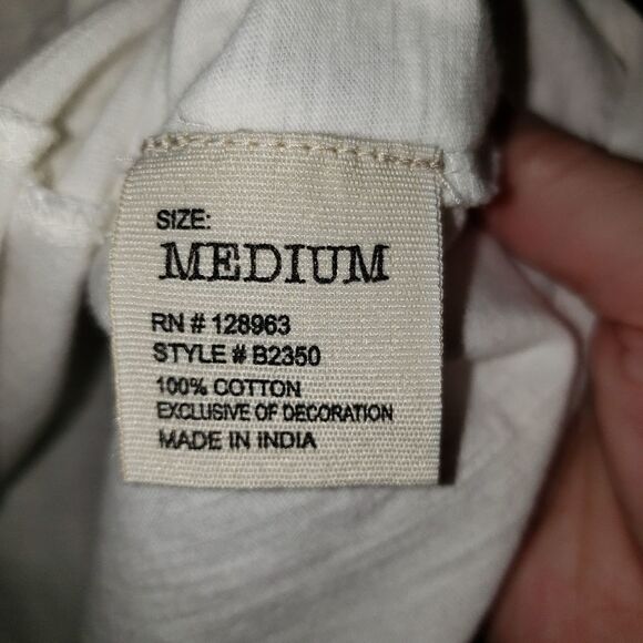 Banjara Cotton Boho Flutter Sleeve Top - Picture 6 of 7